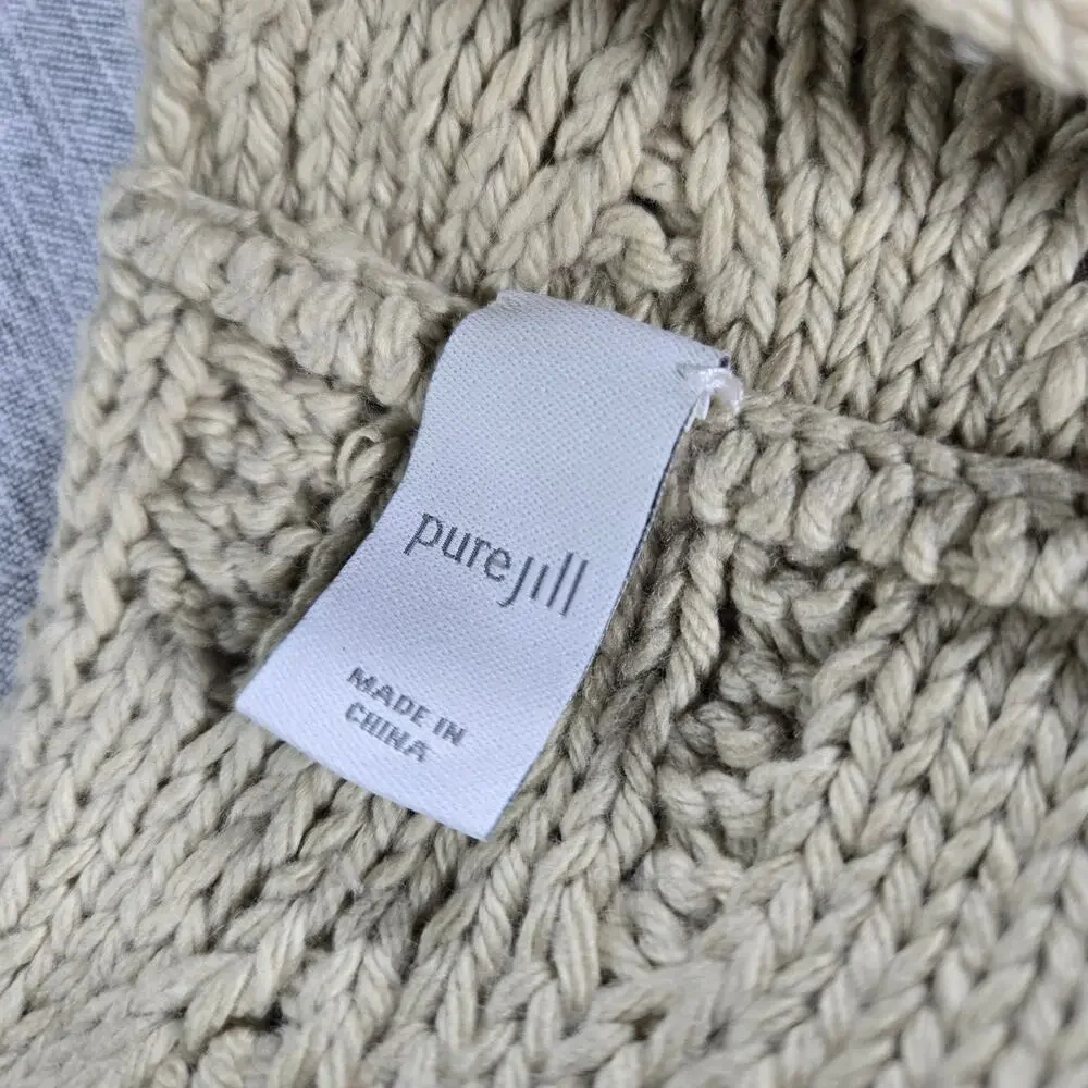 Pure Jill Womens Knit Infinity Circle Scarf EUC Coastal Beachy Classic Winter